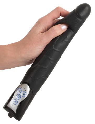 Black Push Pulserende Dildo-4