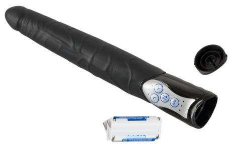 Black Push Pulserende Dildo-5