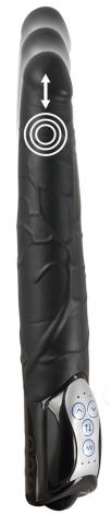 Black Push Pulserende Dildo-3