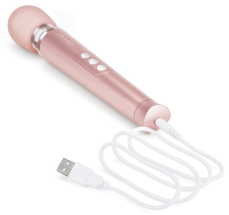 Le Wand Opladelig Luksus Massage Wand - Lyserød-4