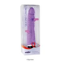 SILICONE CLASSIC VIBRATOR - 19CM - LILLA-1