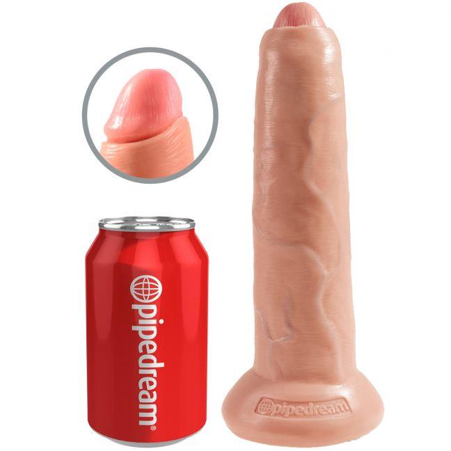 King Cock Uncut Realistisk Dildo 23 cm-2
