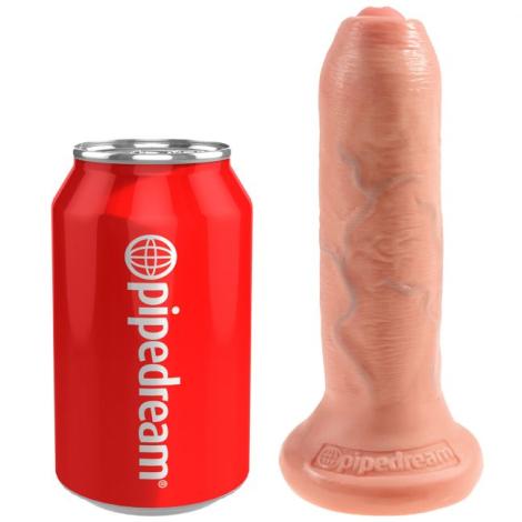 King Cock Uncut Realistisk Dildo 15 cm-2