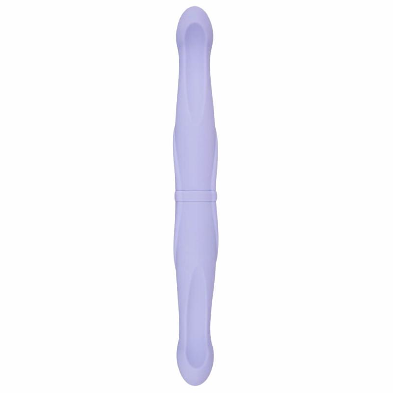 Silikone Dobbelt Dildo PlayCandi-lilla-4