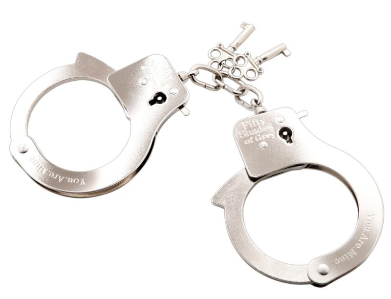 Fifty Shades of Grey You Are Mine Metal Handcuffs-3