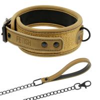 FETISH SUBMISSIVE ORIGIN COLLAR WITH LEASH-6
