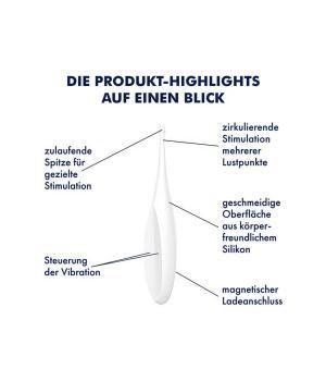 SATISFYER TWIRLING FUN TIP VIBRATOR WEISS 7