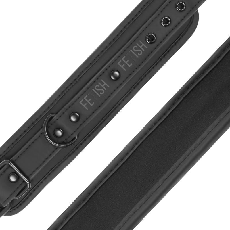 Fetish Submissive Håndjern Vegansk Sort-5