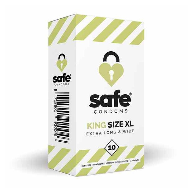 Safe King Size XL, 10 stk
