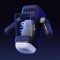 Kvalitets Masturbator med fremstød, varme, vibration og mobilholder-11