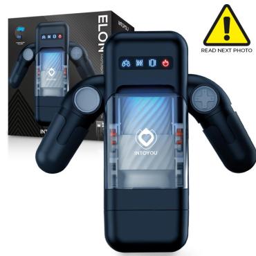 Kvalitets Masturbator med fremstød, varme, vibration og mobilholder-1