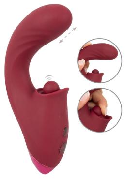 Støde Vibrator med klitoris Stimulator-1