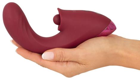 Støde Vibrator med klitoris Stimulator-3