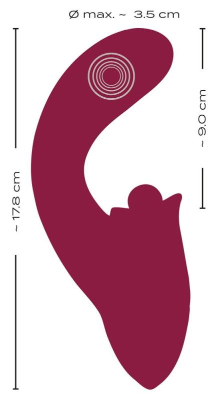 Støde Vibrator med klitoris Stimulator-7