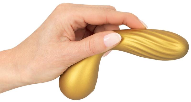 Fleksibel Mini G-punkt Vibrator - Guld-4