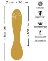 Fleksibel Mini G-punkt Vibrator - Guld-10