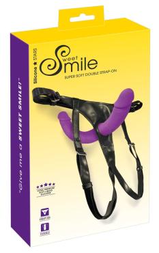 Super blød dobbelt strap-on fra Sweet Smile-1