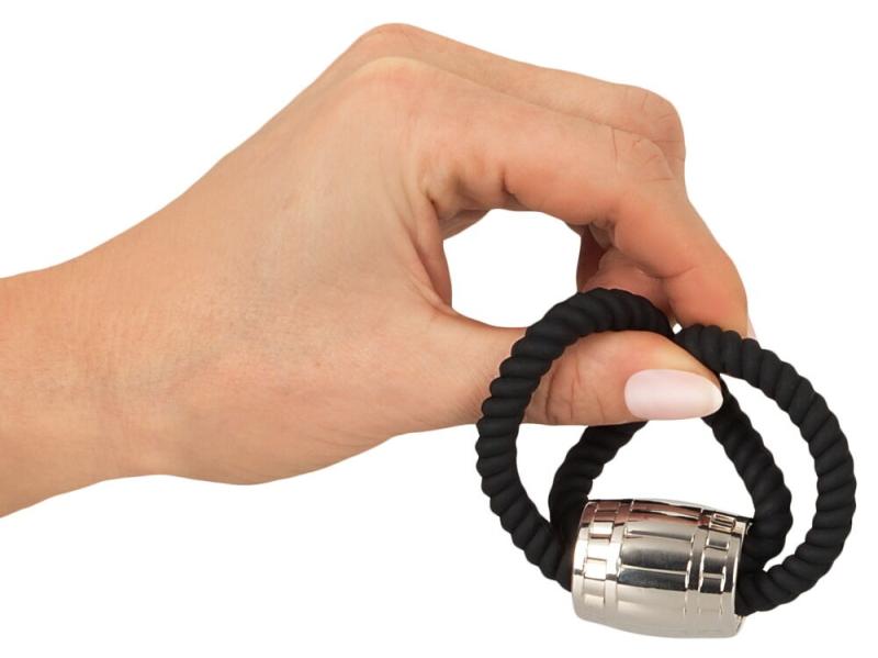 Heavy Rope Cock Strap with two Loops-6