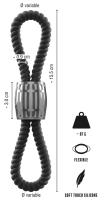 Heavy Rope Cock Strap with two Loops-5