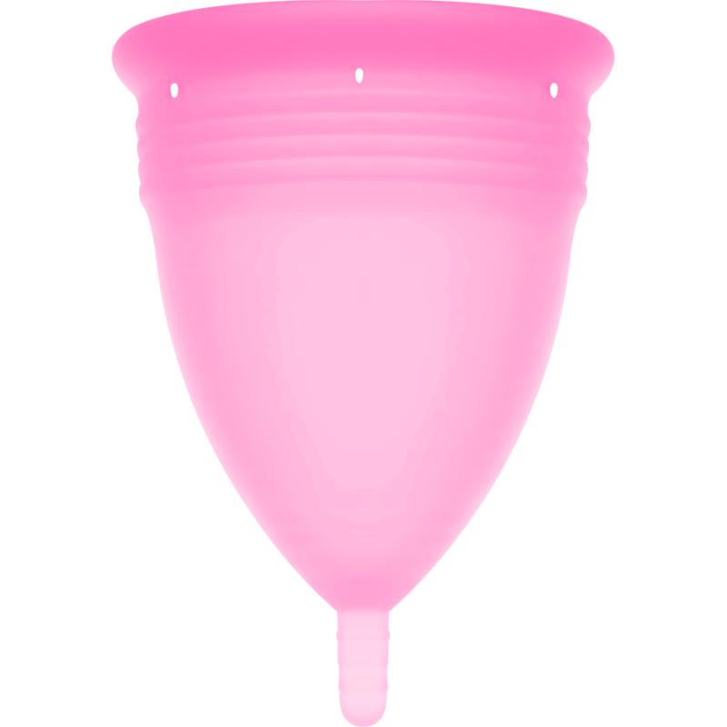 Menstruationskop pink, fda. str. L-3