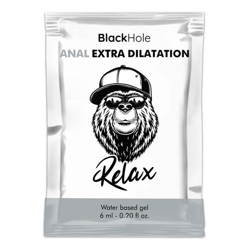 Black Hole Anal Relax Gel 6ml - 12 stk. 